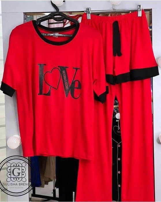 Ayollar va qizlar uchun 3 tasi 1 da pijama