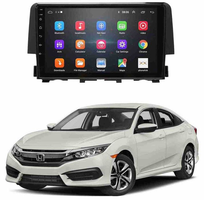 Мултимедия Двоен дин за Honda Civic навигация плеър Android Civic 2016