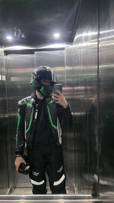Geaca moto Berik Street Pro verde