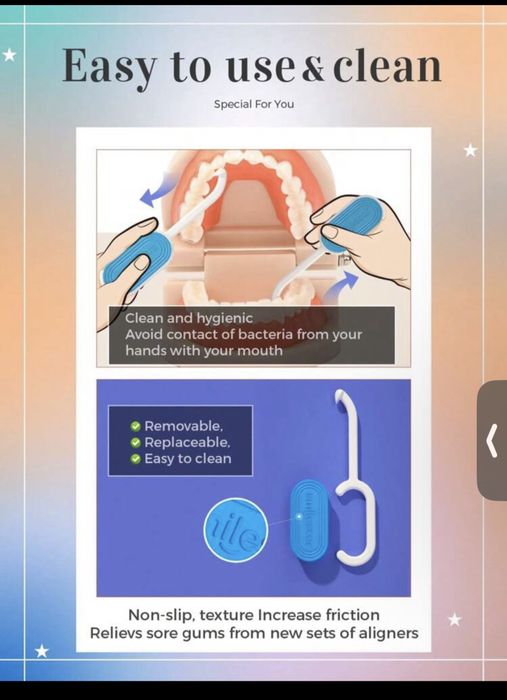 Алайнери, Силиконови ортодонтски дъвчащи пръчки Chewies