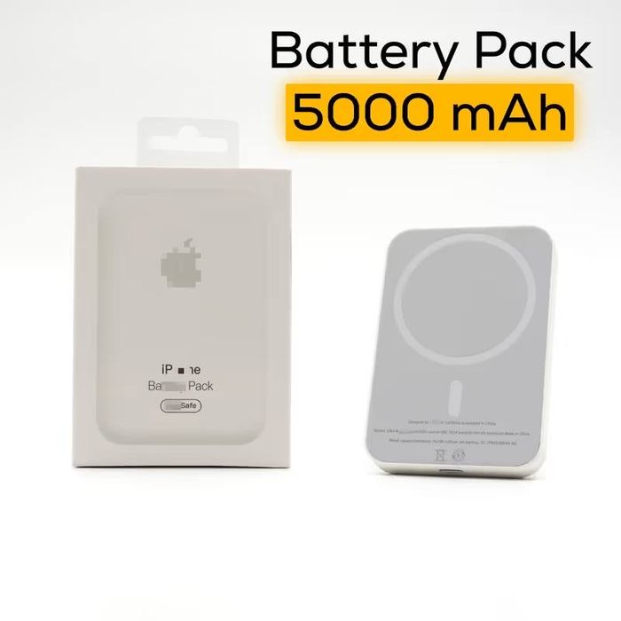 Магнитный Батарей Пак 5000 mAh Магсейф для Айфон 12–16 | Новый