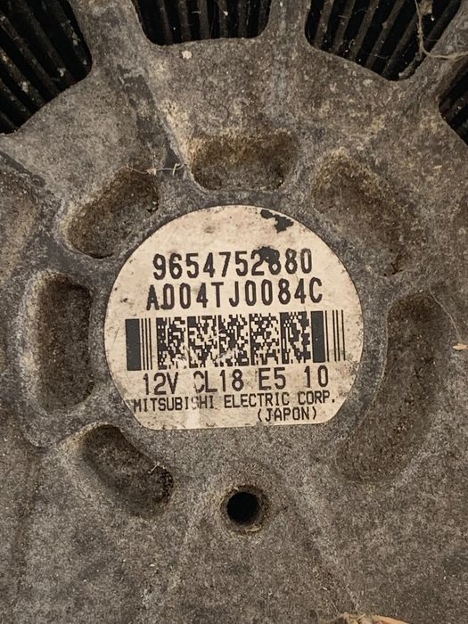 Alternator Peugeot 407 6D_ 2004 - > 2.0 Hdi Oem 9654752880