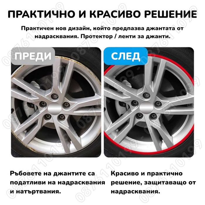 ТОП ОФЕРТА Сини Стикери за джанти Кантове Ленти за джанти