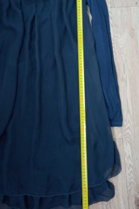 Rochie plisata cu matase naturala