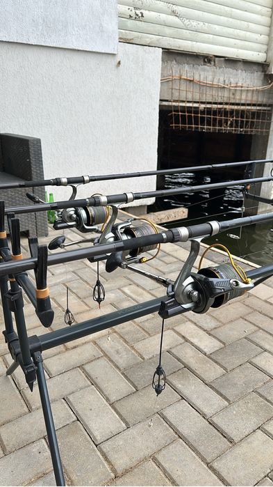 Vând set 3 lansete Okumpa EPIX V2 si Mulinete PEEN