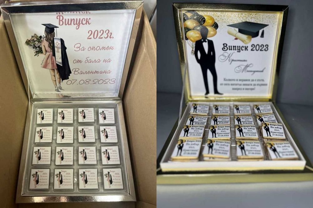 Персонализирана кутия с бонбони