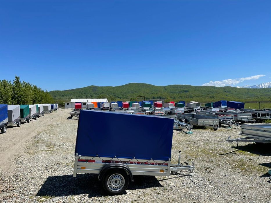 Remorci noi 750 kg înmatriculate cu garanție 2024-2025