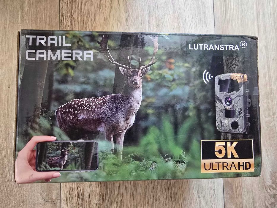 Ловна камера / фотокапан Lutranstra 5K Ultra HD с Wi-Fi и батерии