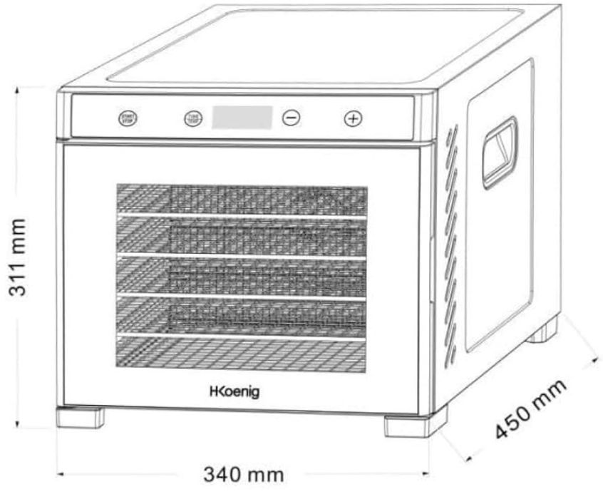 Deshidrator alimentar H.Koenig DSY900