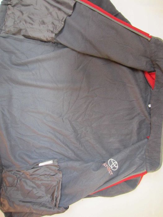 Bluza polar ITurri Toyota, masura S, gri-rosu, poliester, stare  buna