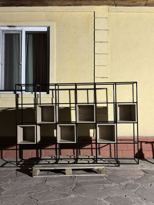 Стеллаж ЛОФТ на перегародку