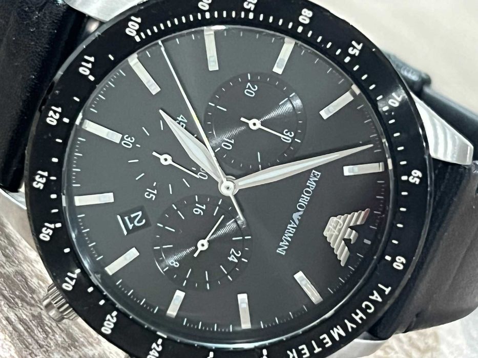 ъжки часовник Emporio Armani AR11243 Mario Chronograph
