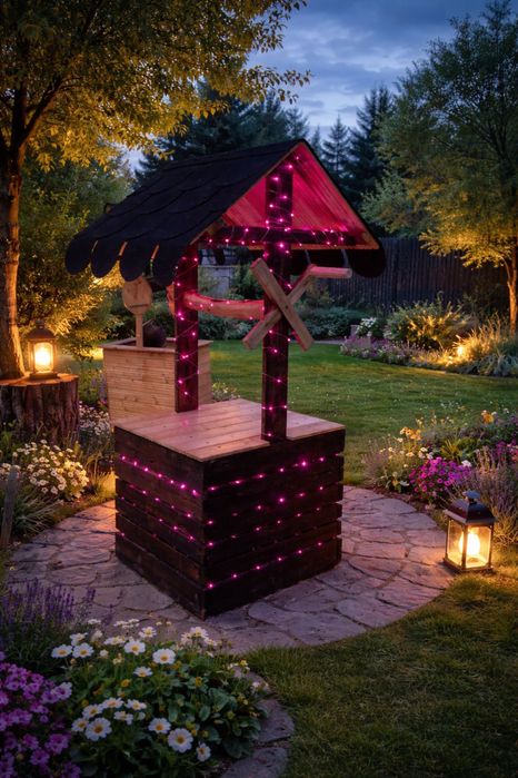 Fantana  decorativa din lemn