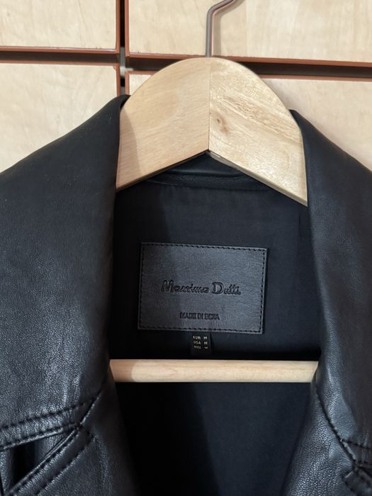 Geacă biker Massimo Dutti din piele naturală