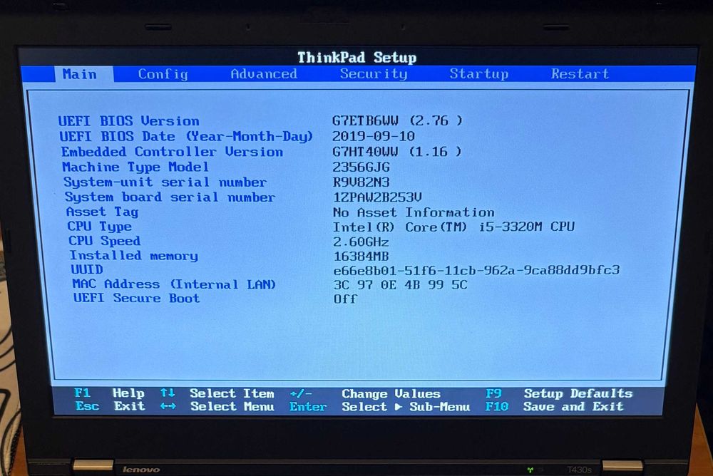 Lenovo ThinkPad T430s