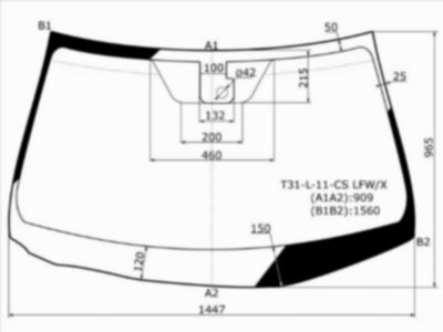 Стекло лобовое  Nissan X-trail