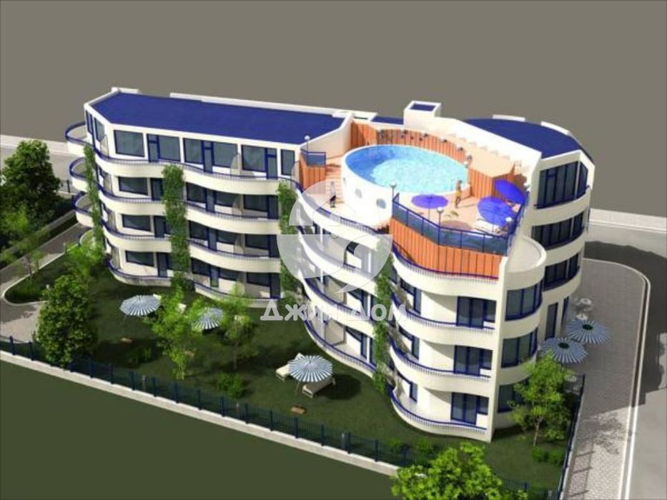 Двустаен апартамент с ГЛЕДКА МОРЕ в к-с Блу Марин, с. Равда