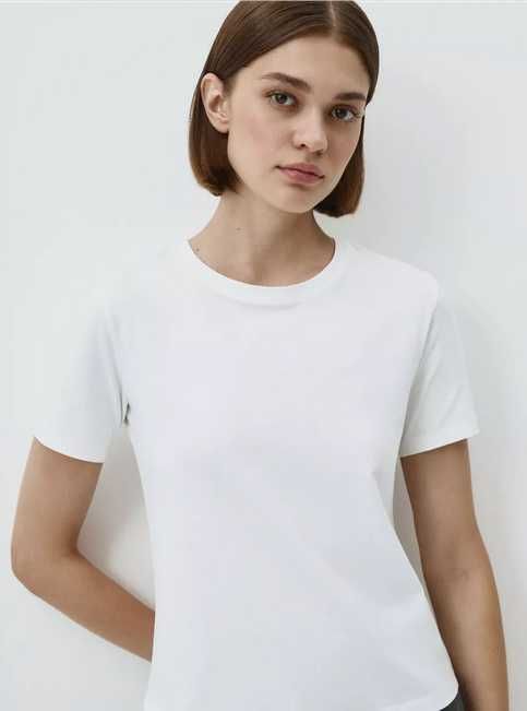 белая футболка slim fit