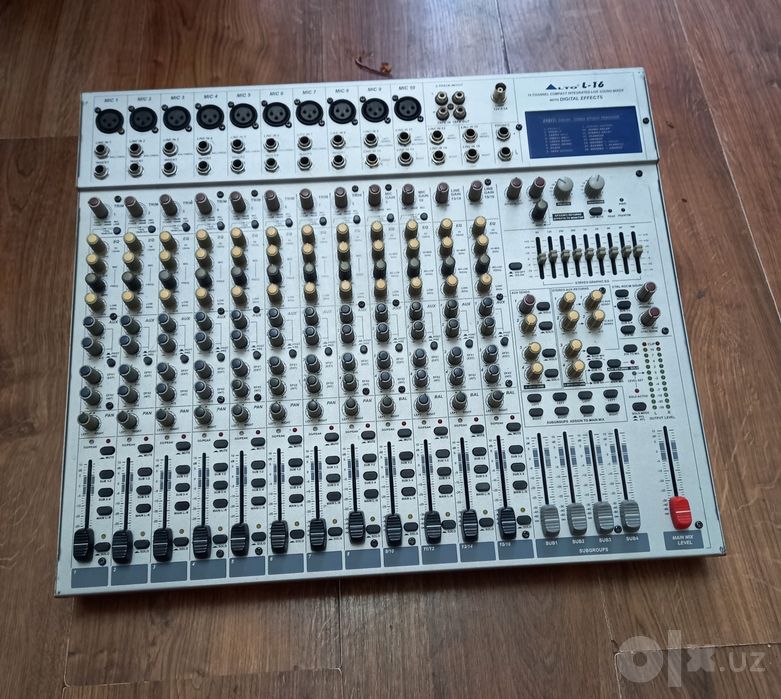 Микшерные пульты Alto Yamaha Behringer Grand Solton для школы-студии.