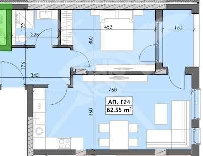 Двустаен апартамент Кършияка 403-14654
