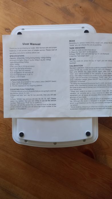 Electron tarozi - Oshxona, 10kg gacha