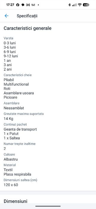 Patut multifunctional pliabil + a doua saltea CADOU și lenjerie pt saltea