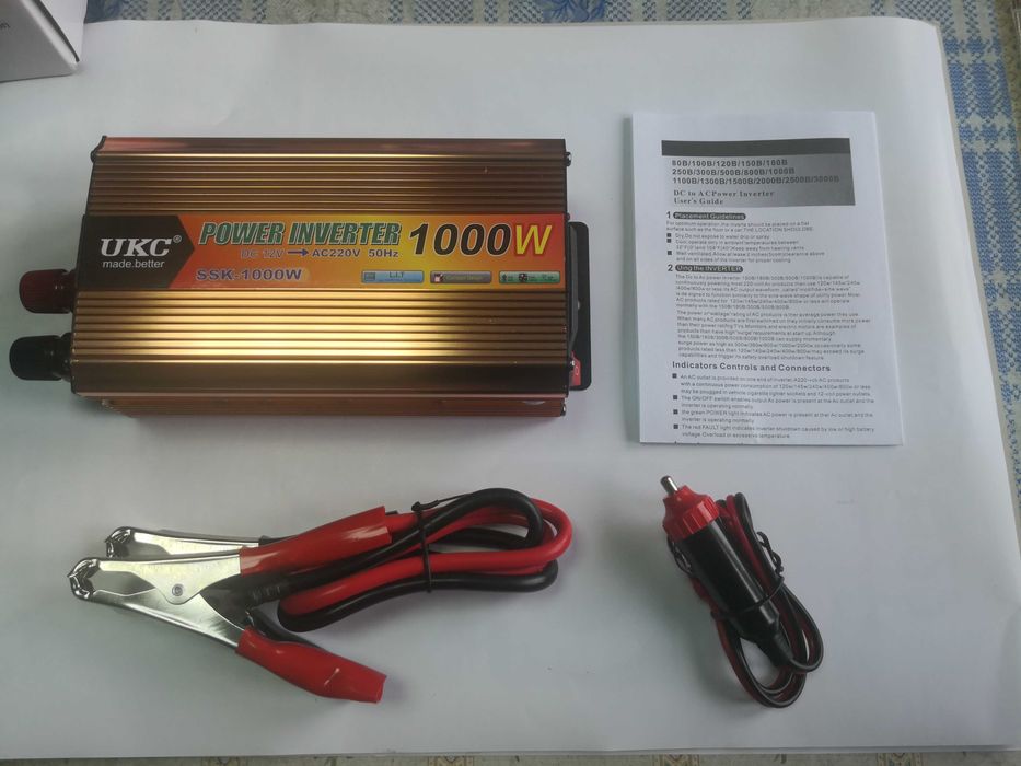 Invertor tensiune 12 V 1000 W