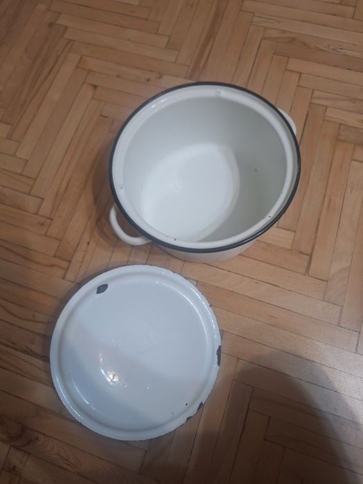 Ретро Тава.Канчета за храна.Голяма руска тенджера