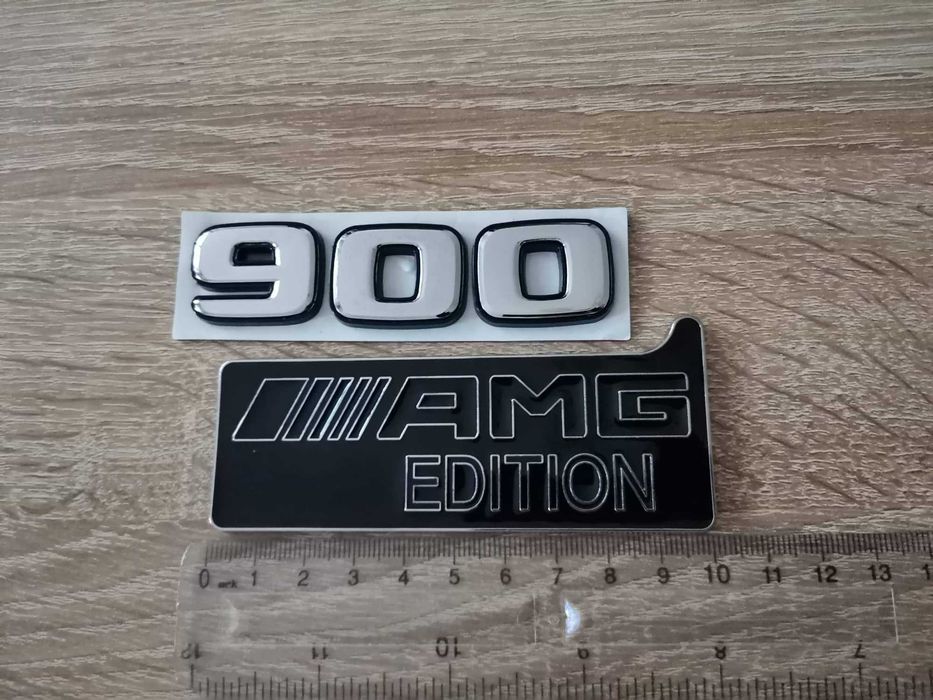 Mercedes Benz AMG 900 Edition АМГ 900 емблема лого сребро