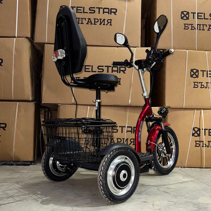 Електрическа триколка с равна платформа задно предаване TS 200.3 1200W