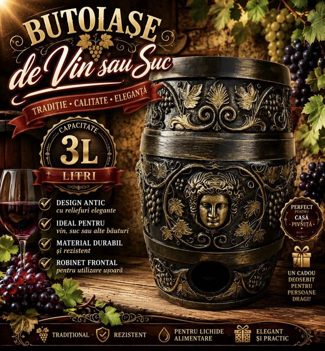 Butoiase de vin sau suc ( cadou deosebit )