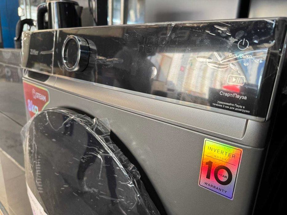 Стиральная машина Ziffler 8 кг BWMF-8J4DG Inverter Steam