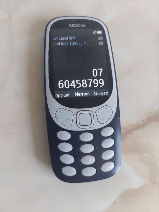 Vând Nokia 3310 modelul nou, perfect funcțional Dual SIM //poze reale