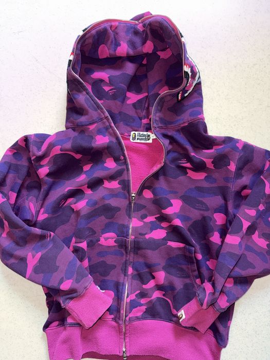 BAPE zip-up violet