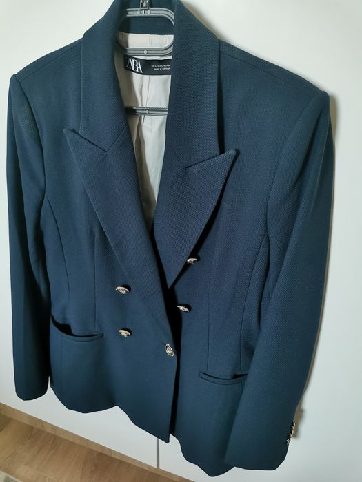 Дамско сако ZARA, тъмносин цвят, размер L