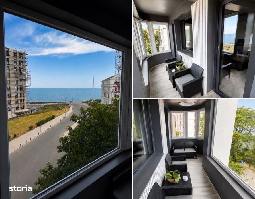 Apartament 3 camere renovat lux cu vedere la mare in Centrul Vechi — fotografia 1