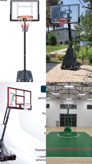 Баскетбольный щит стоячий 1.60×2.10