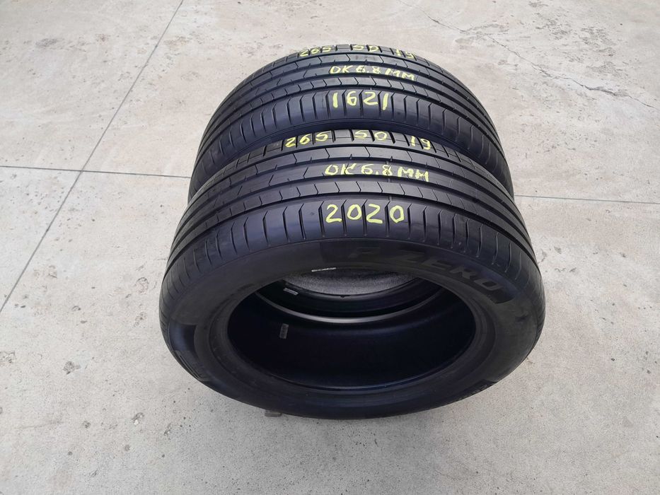 Doua anvelope de vara 265 50 19 pirelli p zero PZ4 profil 6,8 mm