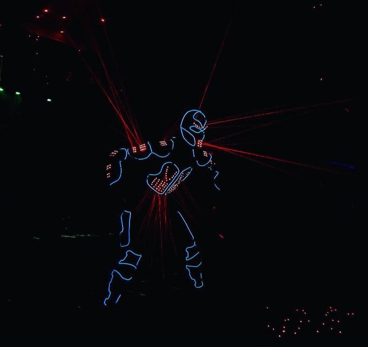 Лазерное шоу, пиксельное шоу