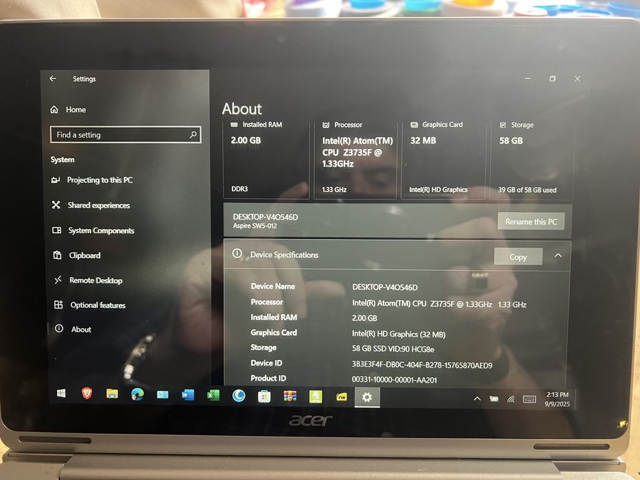 Vand laptop/ tableta Acer 2in1