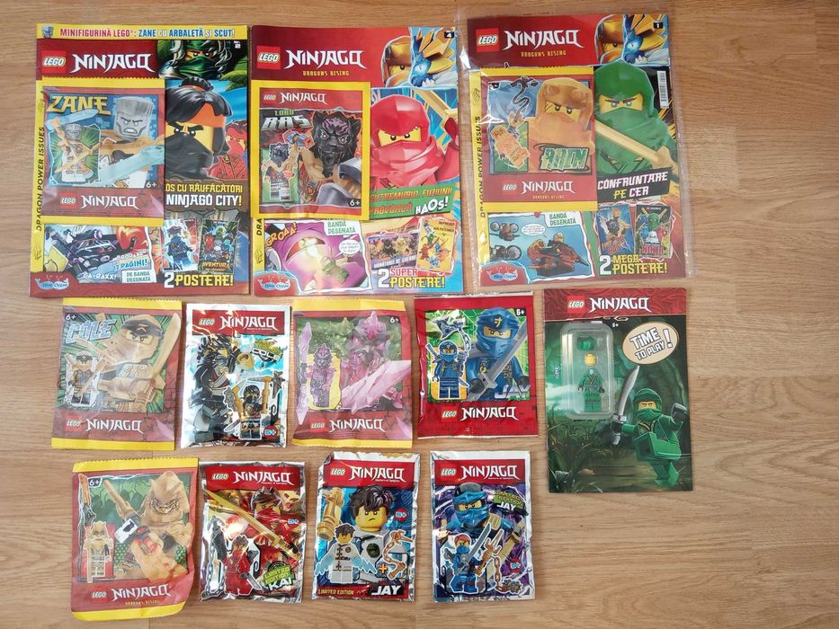 Lego Ninjago seturi mici (foil bags) cu reviste, noi, sigilate