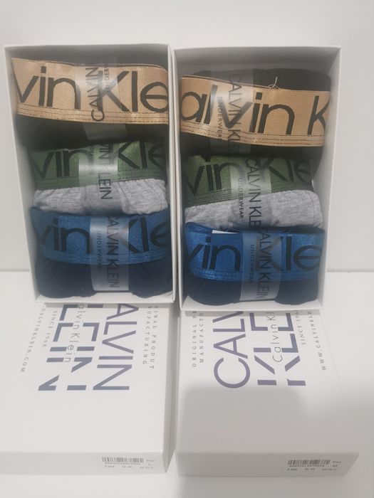 Boxeri  bărbați - Calvin Klein - 3 perechi set, 95 %bumbac, 5 %elastan