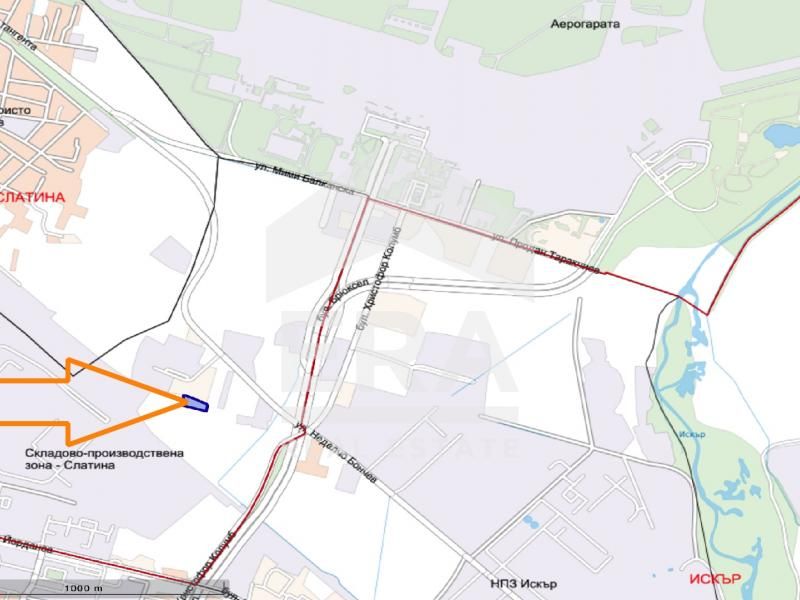 Продава се Парцел в София, СПЗ Слатина - 3227 кв.м за 79 €/кв.м - Снимка #1