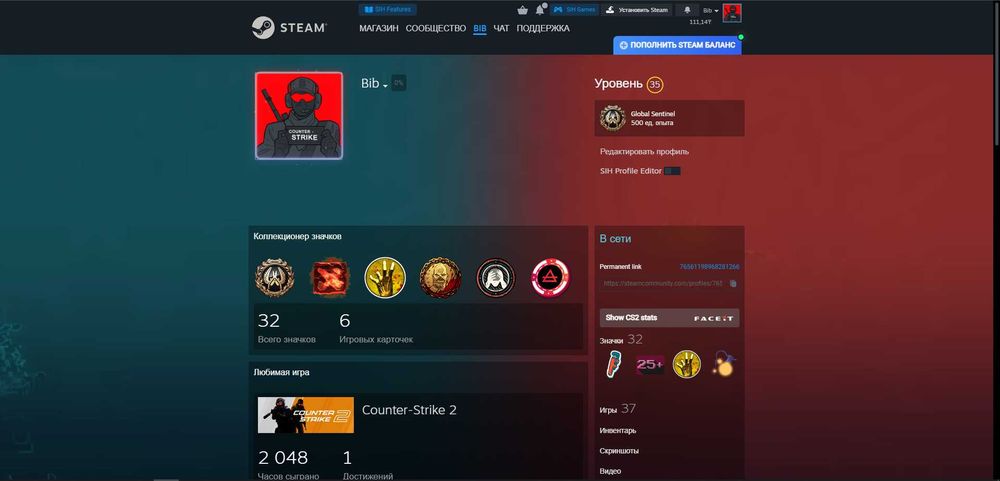 Продам свой аккаунт Steam