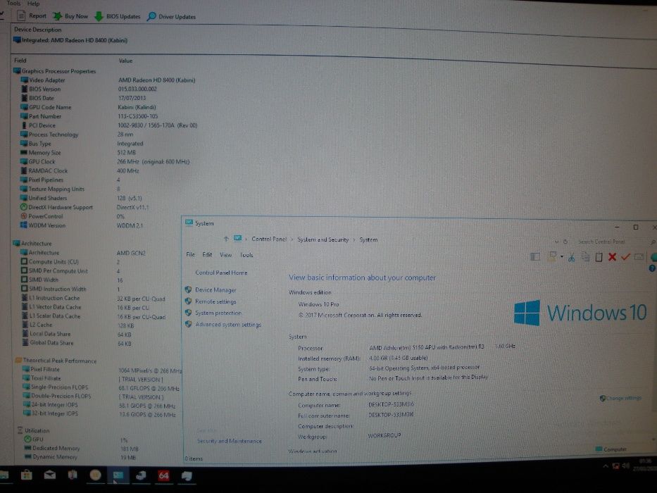Procesor AMD Athlon 5100 AM1 25w TDP FSIB AD5150JAH44HM AM1 Kabini