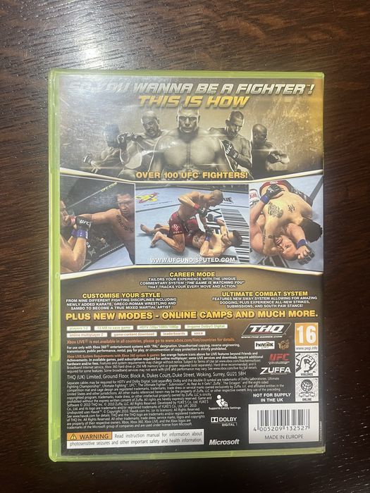 UFC Undisputed 2010-xbox 360- stare foarte buna
