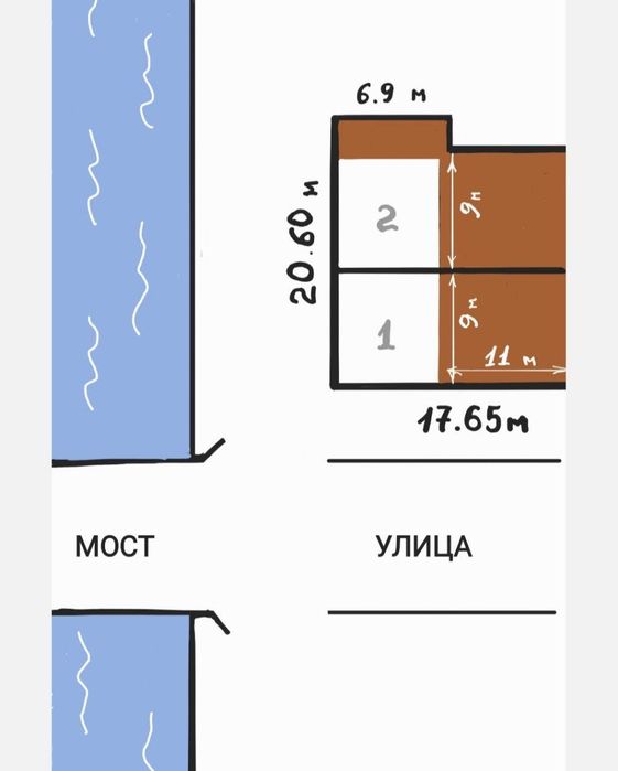 Угловой участок фасад 21 на 18м. Мирзо-Улугбек район 182000!