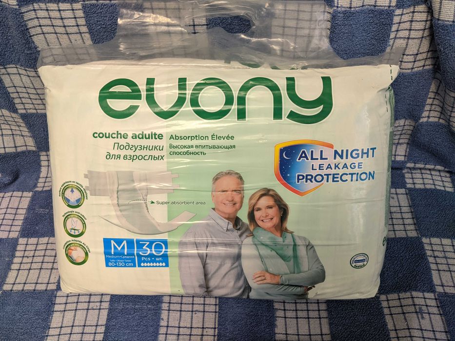 Подгузники взрослые Evony Medium 30 шт
