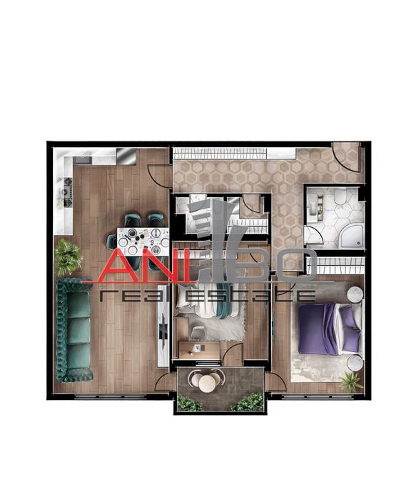 Продава се Тристаен апартамент в София, Люлин 5 - 108 кв.м за 1348 €/кв.м - Снимка #2