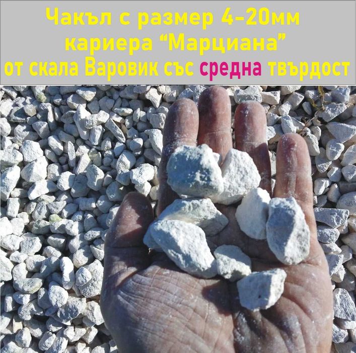ЧАКЪЛ за Бетон 4-20мм --ДОСТАВКА на строителни материали